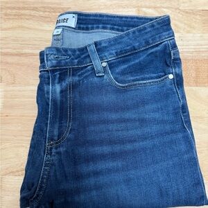 PAIGE Womens Dark Blue Slim Jeans